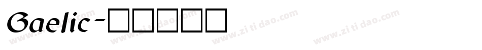 Gaelic字体转换