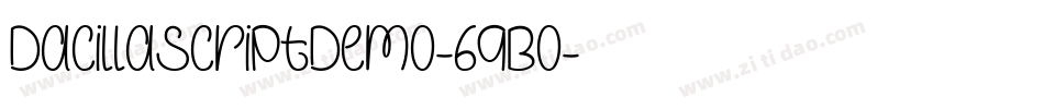 DacillaScriptDemo-6qBo字体转换