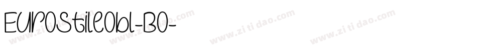EurostileObl-Bo字体转换