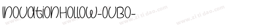 InovationHollow-0VBo字体转换