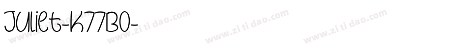 Juliet-K77Bo字体转换