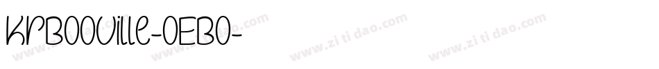 KrBooville-OEBo字体转换