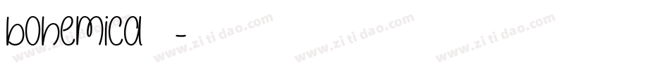 bohemica生成器字体转换