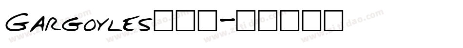 Gargoyles生成器字体转换