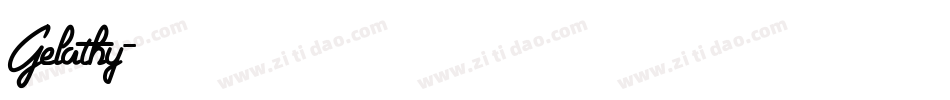 Gelathy字体转换