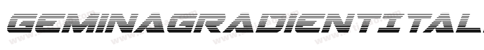 GeminaGradientItalic-7azR字体转换