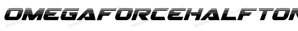 OmegaforceHalftoneItalic-qzD2字体转换