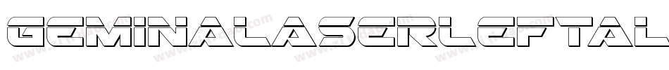 GeminaLaserLeftalic-40Jx字体转换