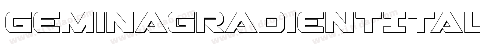 GeminaGradientItalic-7azR字体转换