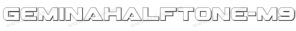 GeminaHalftone-m90a字体转换