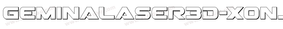 GeminaLaser3D-Xonj字体转换