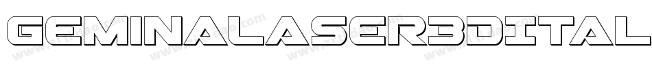 GeminaLaser3DItalic-gVPP字体转换