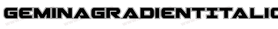 GeminaGradientItalic-7azR字体转换