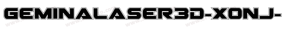 GeminaLaser3D-Xonj字体转换