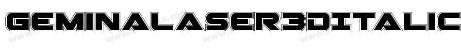 GeminaLaser3DItalic-gVPP字体转换