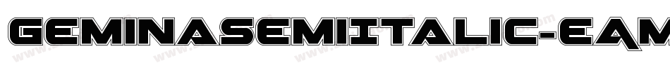 GeminaSemiItalic-eAm6字体转换