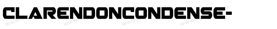 ClarendonCondense字体转换