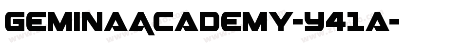 GeminaAcademy-Y41a字体转换