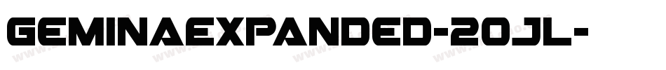 GeminaExpanded-2oJl字体转换