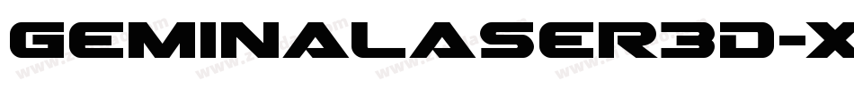 GeminaLaser3D-Xonj字体转换