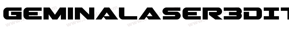 GeminaLaser3DItalic-gVPP字体转换