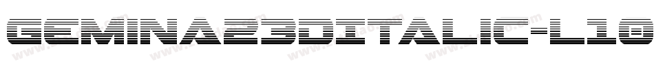 Gemina23DItalic-l105字体转换