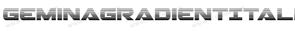 GeminaGradientItalic-7azR字体转换