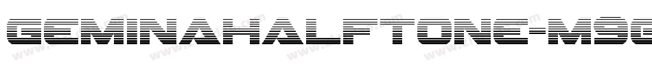 GeminaHalftone-m90a字体转换