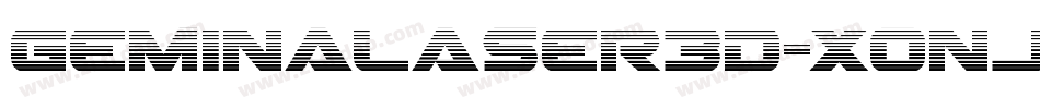 GeminaLaser3D-Xonj字体转换