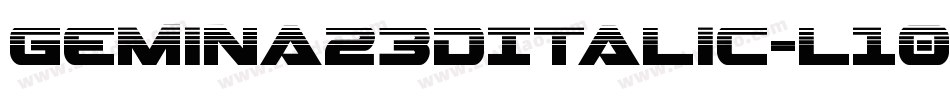 Gemina23DItalic-l105字体转换