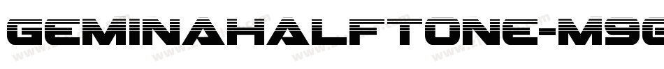GeminaHalftone-m90a字体转换