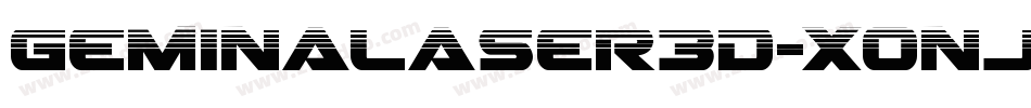 GeminaLaser3D-Xonj字体转换