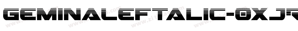 GeminaLeftalic-0XJR字体转换