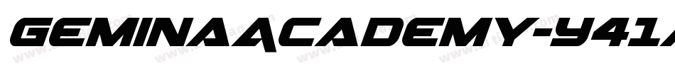GeminaAcademy-Y41a字体转换