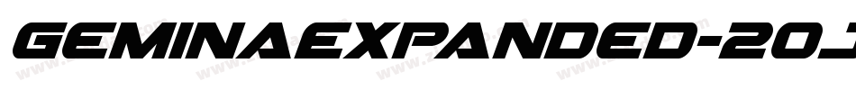 GeminaExpanded-2oJl字体转换