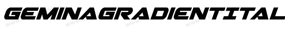 GeminaGradientItalic-7azR字体转换