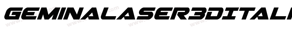 GeminaLaser3DItalic-gVPP字体转换