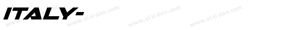 italy字体转换
