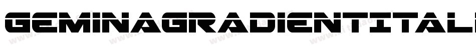GeminaGradientItalic-7azR字体转换