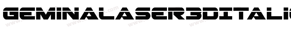 GeminaLaser3DItalic-gVPP字体转换