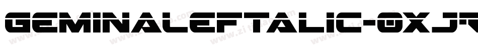 GeminaLeftalic-0XJR字体转换