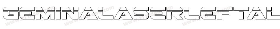 GeminaLaserLeftalic-40Jx字体转换