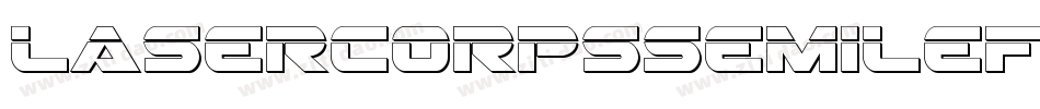 LaserCorpsSemiLeftalic-L3AnD字体转换