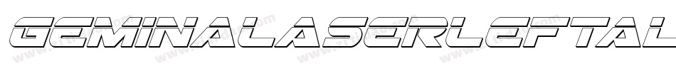 GeminaLaserLeftalic-40Jx字体转换