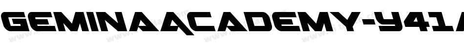 GeminaAcademy-Y41a字体转换
