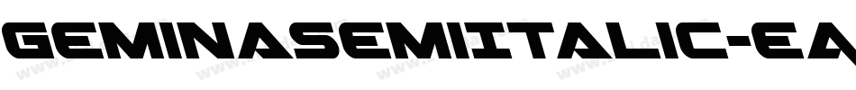 GeminaSemiItalic-eAm6字体转换