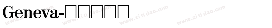 Geneva字体转换