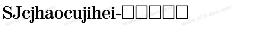 SJcjhaocujihei字体转换