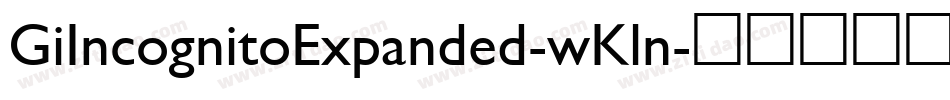 GiIncognitoExpanded-wKln字体转换