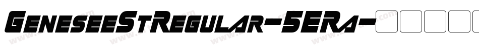 GeneseeStRegular-5ERa字体转换